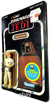 Pilote de Cloud Car Rotj Kenner 1983 Vintage Star Wars MOC 48 Back Rare