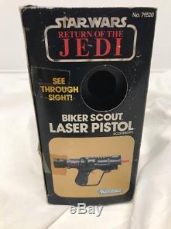 Pistolet Au Laser Biker Scout Laser 1983 Par Star Wars Rotj Vintage Kenner