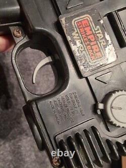 Pistolet laser électrique Han Solo de Star Wars Vintage Blaster taille large des années 1980 ESB