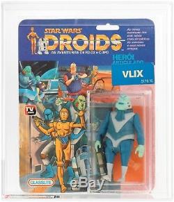 Plus Rare Figure Star Wars VLIX Afa Graded Série Droids Tv Moc Vintage