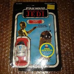 Portée Du Capteur Vintage Kenner R2-d2 Star Wars Sur Carte De Coupe Aucune Carte Pop 1983 Rotj 48