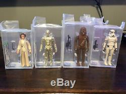 Premier Lot De Figurines 11/12 Vintage Star Wars Afa Graded. Tout Nouveau Style De Boîtier