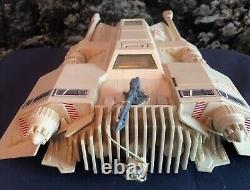 RARE PINK ALL ORIGINAL SNOW SPEEDER, BOÎTE INSTRUCTIONS + FIGURINE star wars vintage