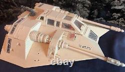 RARE PINK ALL ORIGINAL SNOW SPEEDER, BOÎTE INSTRUCTIONS + FIGURINE star wars vintage