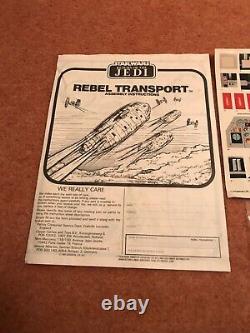 Rare Vintage Original Star Wars Rebel Transporter Accessoires Rare