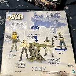 Retour De La Collection De La Vinture De Star Wars Du Skiff Jedi Tatooine + Battle Pack Nouveau