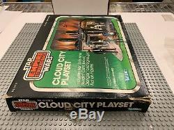 Rrare Vintage 1980's Star Wars Kenner Sears Exclusif Ville Cloud Playset Etui
