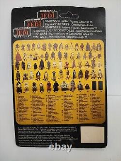 STAR WARS HAN SOLO TRENCH COAT VINTAGE 79 BACK 1983 FIGURE TRI LOGO Non perforé<br/>	 <br/>(Note: The French translation provided does not include the term 'unpunched' as it does not directly translate in this context. Instead, it is specified that the figure is non-perforated.)