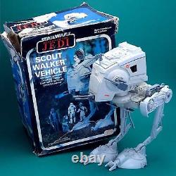 STAR WARS? SCOUT WALKER AT-ST Jouet Action Vintage Véhicule? Boîte Originale des Années 80