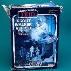 STAR WARS? SCOUT WALKER AT-ST Jouet Action Vintage Véhicule? Boîte Originale des Années 80