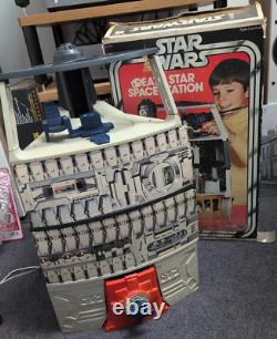 STATION SPATIALE ÉTOILE DE LA MORT STAR WARS VINTAGE EN BOÎTE (Incomplet) KENNER ANNÉES 1980