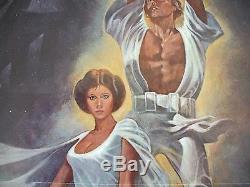 Star Wars 1977 Original Affiche Du Film Un Style Vintage Darth Vader Authentique Nm
