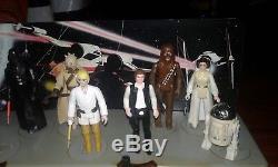 Star Wars 1977 Vintage Mail Away Présentoir Et Premier Lot De 12 Figurines