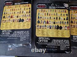 Star Wars 5 X Figurines Vintage Originales des Années 80 Avec Cartes d'Appui Leia Lando Logray