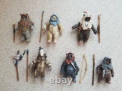 Star Wars 6 Ewok Figurines Complète Avec Accessoires Vintage Collect, Legacy, Utilisé