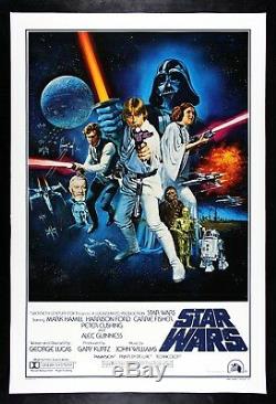 Star Wars Cinemasterpieces Rare Affiche De Cinématographe Ciné-original D'origine Vintage 1977