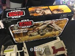Star Wars Clone Wars Rots Collection Vintage Aotc Tru Exclusive Republic Gunship