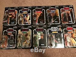 Star Wars Collection Vintage 10 Figurines Luke Vader Malkus Ackbar Maul Obi Wan