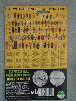 Star Wars Death Star Imperial Gunner Potf Pièce & Carte Vintage 17 Dernières 1985