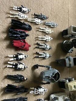 Star Wars Emploi Lot Vintage Figures Imperial Stormtrooper A-a Boxed Darth Vader