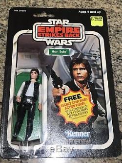 Star Wars Esb Han Solo 21-retour Vintage Moc Mint Forme Carte Rare Kenner 1980