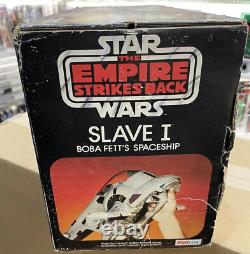 Star Wars Esclave 1 Jouet Vintage 1981 Complet, Original Avec Boîte De Version Palitoy