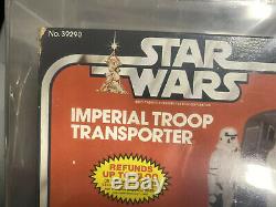 Star Wars Imperial Troop Transporter Afa 70 Q Vintage Kenner Decal Scellé À L'intérieur