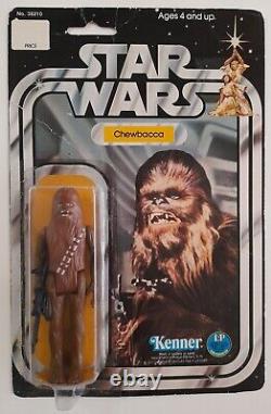 Star Wars Kenner 12 Retour Chewbacca 1977 Bulle coupée Tout Original Vintage