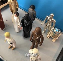 Star Wars Kenner Vintage Rare 1977 Complete Ensemble De 12 Figurines Vader, Leia, Han, Luke