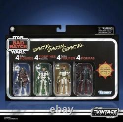 Star Wars La Collection Vintage La Bad Batch Special 4 Packs (amazon Exclusive)