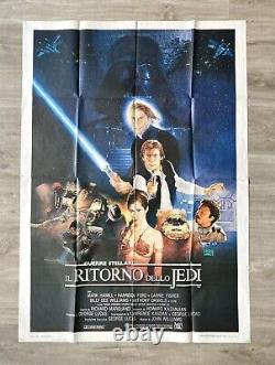 Star Wars : Le Retour du Jedi 1983 Affiche de cinéma vintage italienne originale 39x55