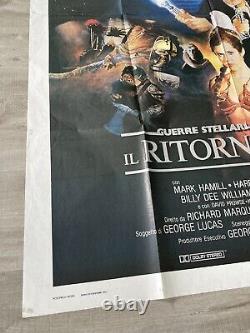 Star Wars : Le Retour du Jedi 1983 Affiche de cinéma vintage italienne originale 39x55