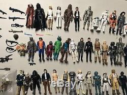 Star Wars Lot Vintage 1977-1985 Lot De 80 Figurines Differentes Armes Originales