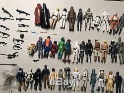 Star Wars Lot Vintage 1977-1985 Lot De 80 Figurines Differentes Armes Originales