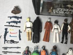 Star Wars Lot Vintage First 21 Figurines 1977-79 Set Original Armoiries