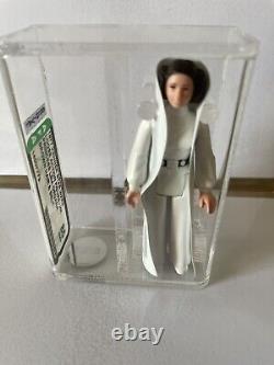 Star Wars Princesse Leia Organa Vintage 1977, Cheveux Bruns et Ceinture Hk Afa 85