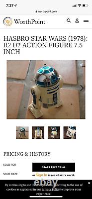 Star Wars R2D2 R2-D2 Figurine Vintage Kenner 1978 19cm/ 7.5 pouces Rare à roulettes