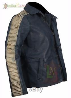 Star Wars Rogue Une Fourrure Capuche Vintage Casual Bomber En Cuir Véritable Celebrity Jacket