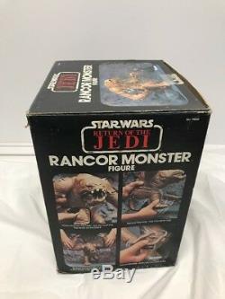 Star Wars Rotj Kenner Rancor Vintage Jabba Palais Monstre Non Utilisée Avec La Boîte D'insertion