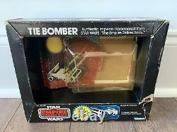 Star Wars Tie Bomber Diecast W Boîte À Bulles Seulement Esb Kenner Vintage 1980 Rare Htf