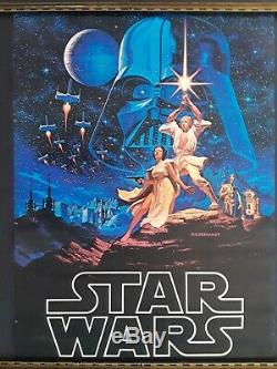 Star Wars Un Nouvel Espoir Affiche D'art Hildebrandt 20 X 28 1977 Original Vintage