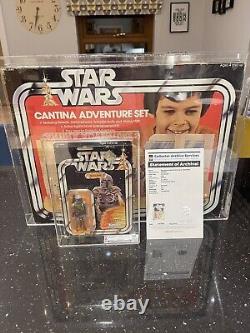 Star Wars Vintage ANH Boba Fett Moc 21bk AFA/CAS 70