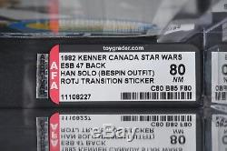 Star Wars Vintage Canadien Han Bespin Esb 47 Retour Afa 80 (80/85/80) Moc