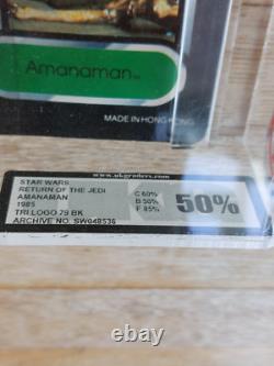 Star Wars Vintage Classé Moc Amanaman Tri Logo 79 Back 50%