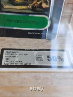 Star Wars Vintage Classé Moc Amanaman Tri Logo 79 Back 50%