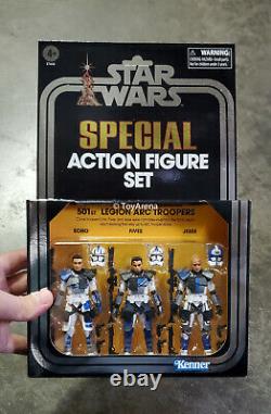 Star Wars Vintage Collection 501e Légion Arc Troopers 3 Pack Sdcc En Stock USA