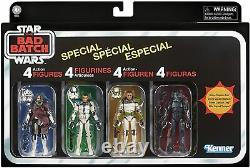 Star Wars Vintage Collection Le Bad Batch 3.75 Special 4-pack Clone Troopers