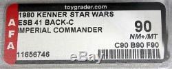 Star Wars Vintage Esb Cardé Commandant Impérial Afa 90 Nm + / Mt # 11656746