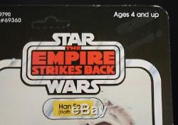 Star Wars Vintage Esb Han Solo Hoth 41bk Afa Digne Moc Original Non Ouvert