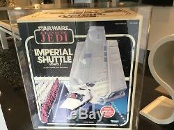 Star Wars Vintage Imperial Shuttle Graded Afa 80 Incroyable Et Très Rare 1984